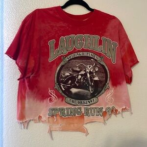 Vintage 1998 bleach distressed Laughlin Rally t shirt